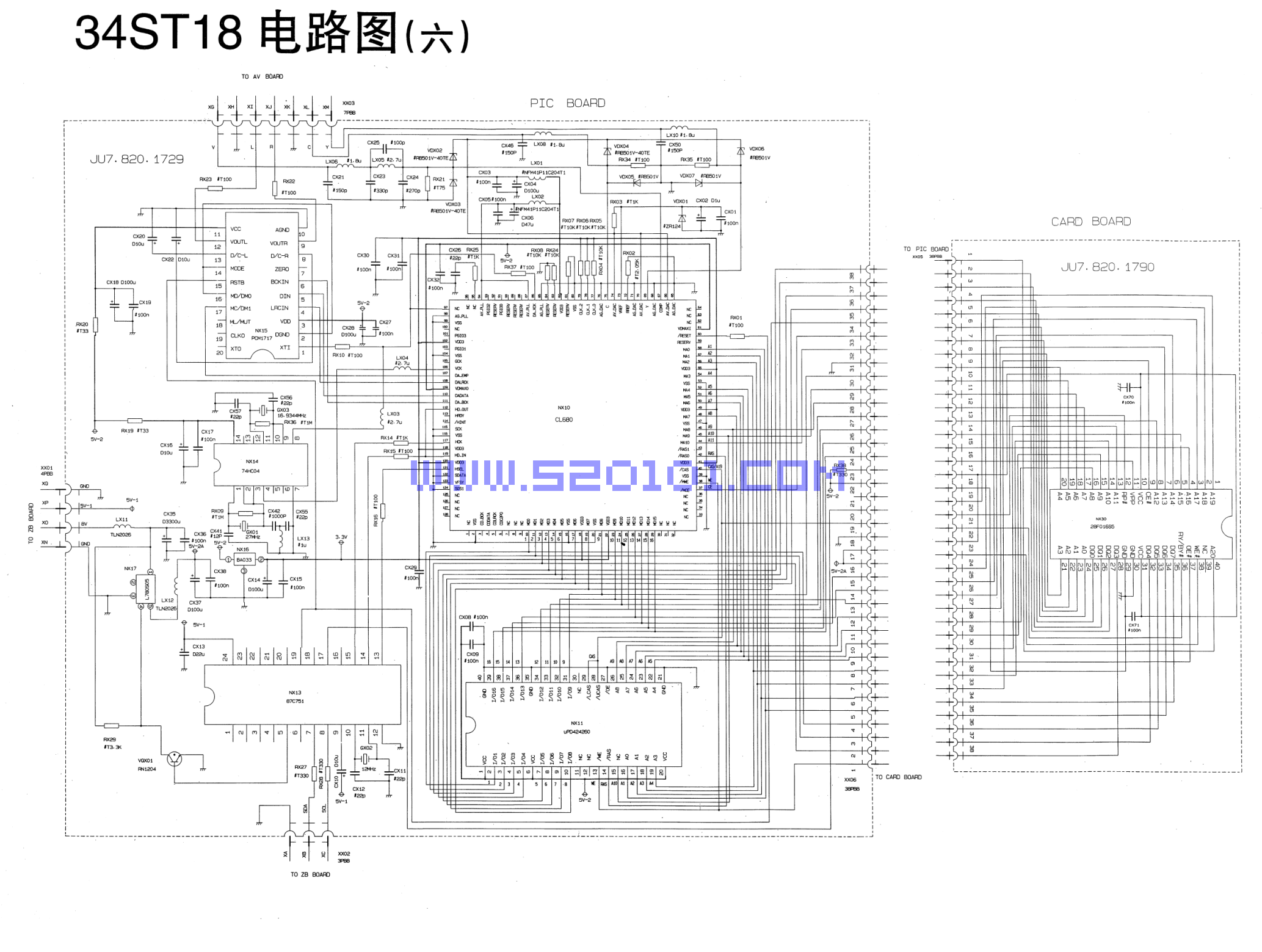 长虹34ST18彩电图纸-5 长虹34ST18彩电图纸-5