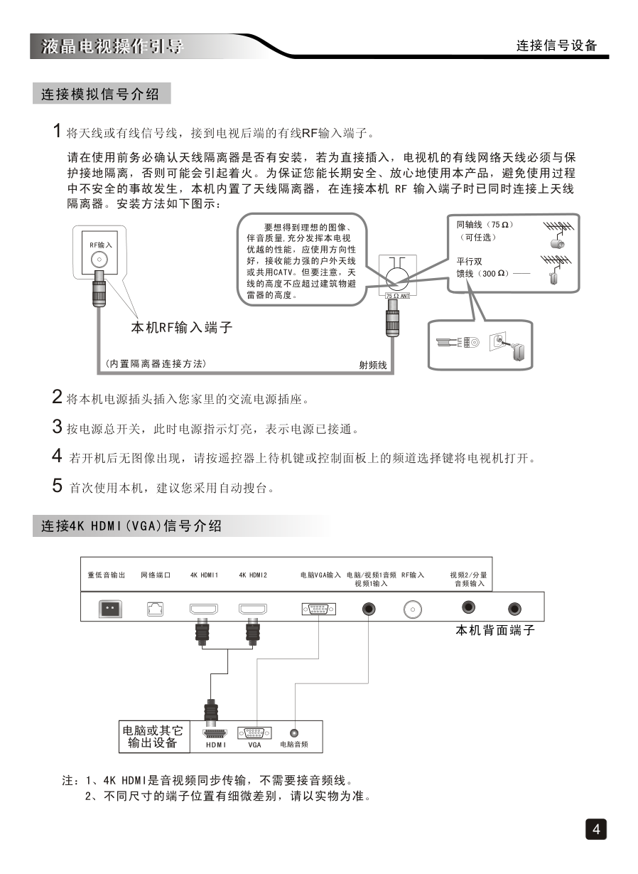 创维65E790U液晶彩电使用说明书-5