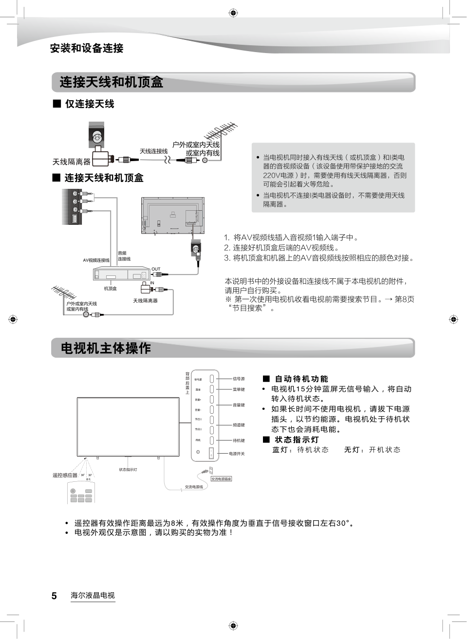 海尔LE70H6000液晶彩电使用说明书-5 海尔LE70H6000液晶彩电使用说明书-5