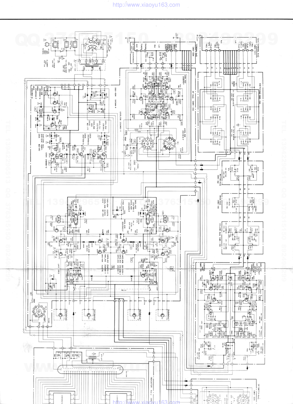 先锋PIONEER SA-708音响电路图-1