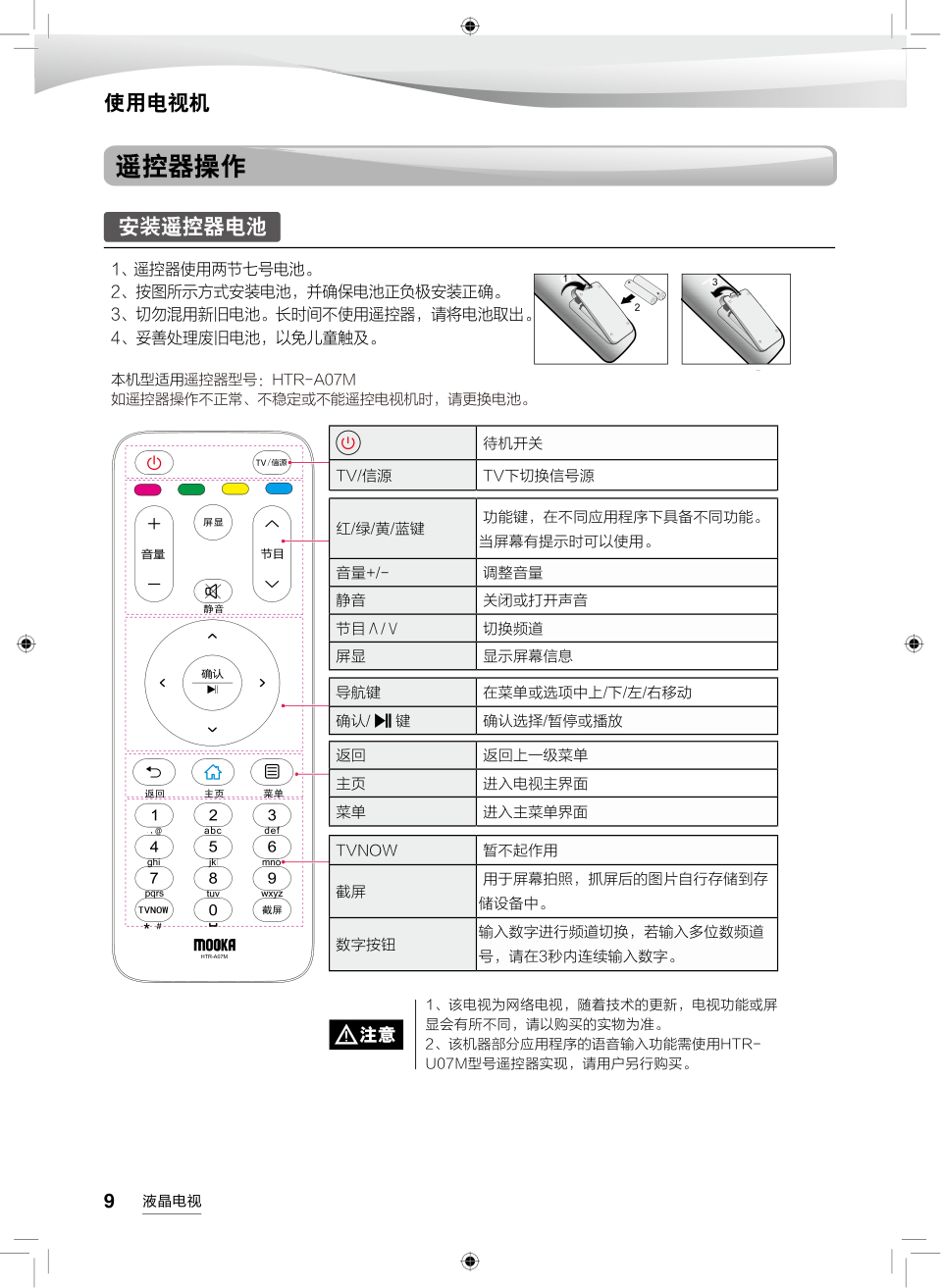海尔65K5M液晶彩电使用说明书-9 海尔65K5M液晶彩电使用说明书-9