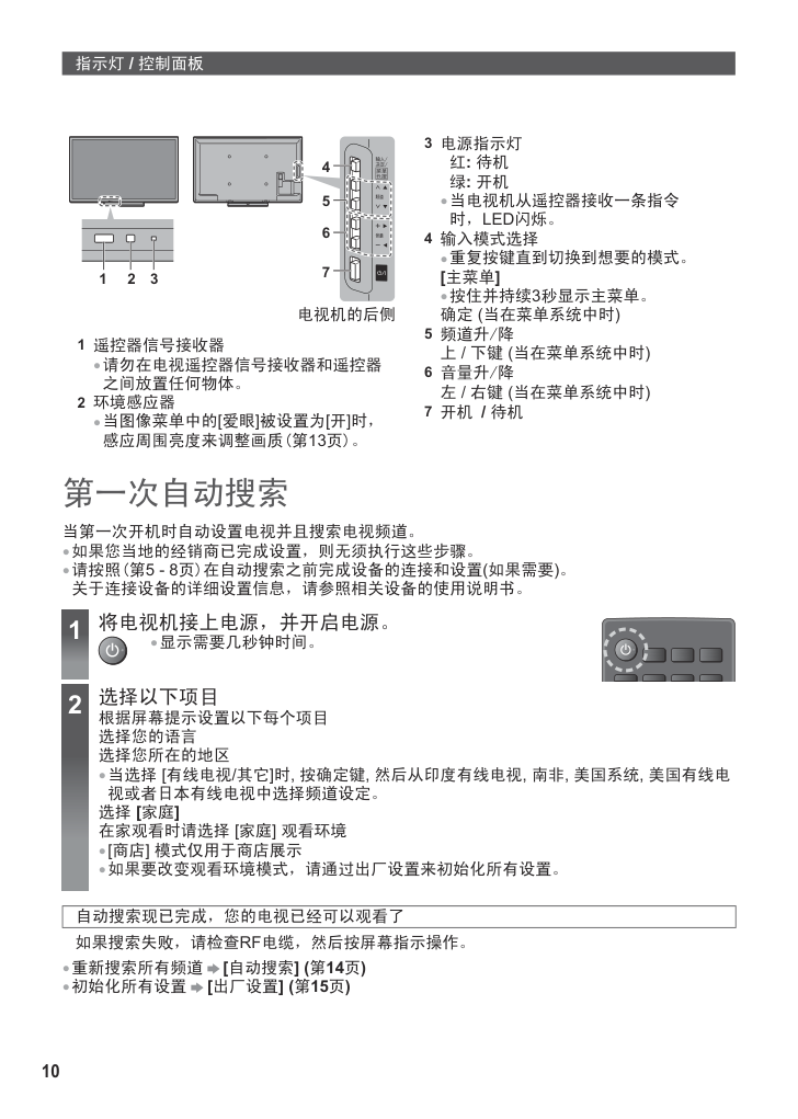 松下TH-P50X68C等离子彩电使用说明书-9