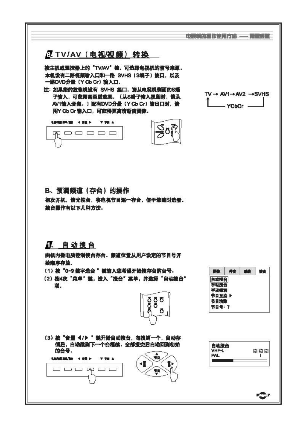 TCL王牌AT25289B彩电使用说明书-8 TCL王牌AT25289B彩电使用说明书-8