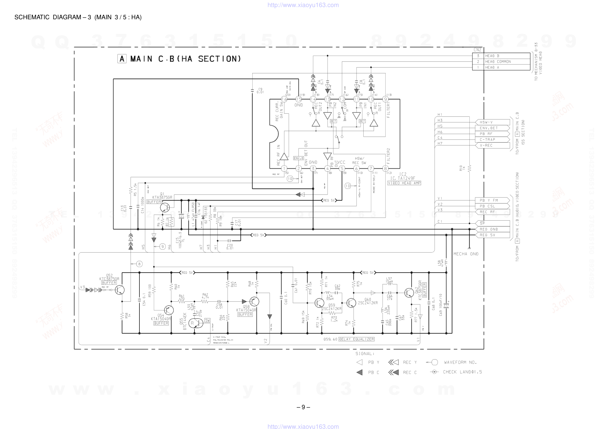爱华AIWA HV-MC70KER CD播放机电路图-8 爱华AIWA HV-MC70KER CD播放机电路图-8