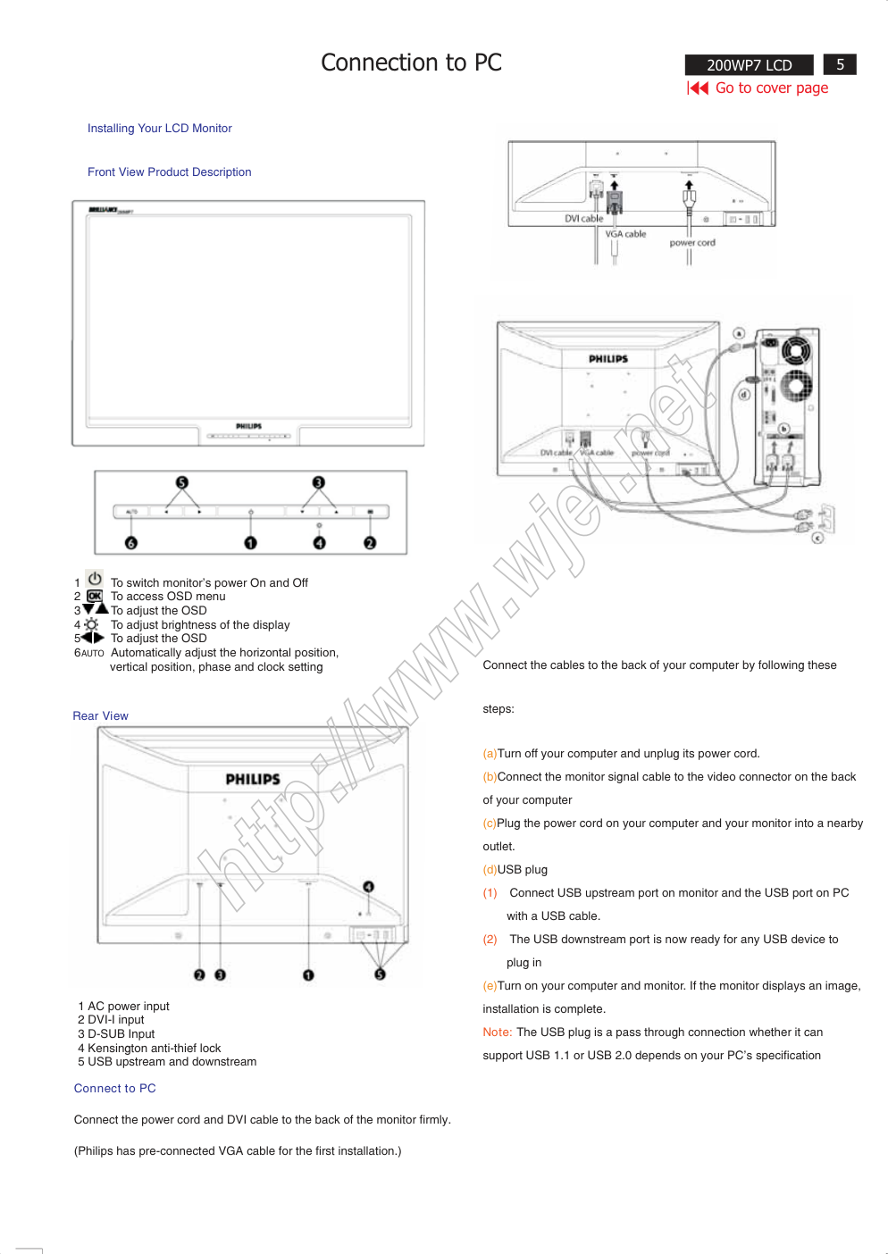 飞利浦200WP7ES01液晶显示器维修手册和原理图-4