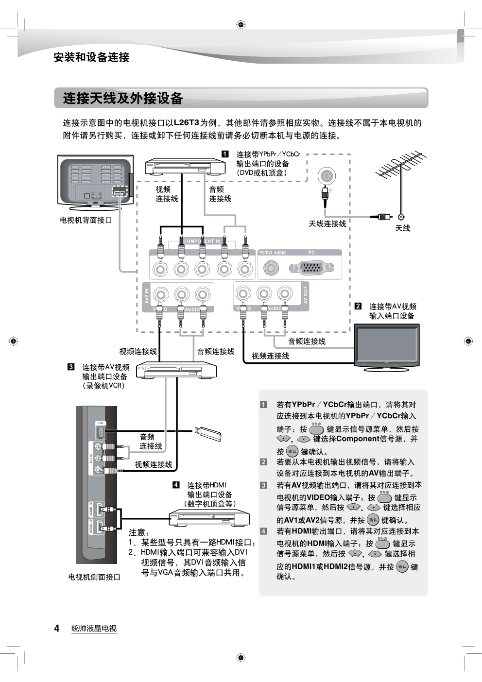 海尔L26T3液晶彩电使用说明书-6 海尔L26T3液晶彩电使用说明书-6