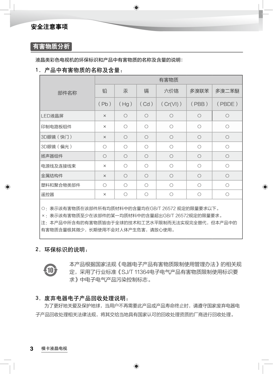 海尔U49Q81J液晶彩电使用说明书-3 海尔U49Q81J液晶彩电使用说明书-3