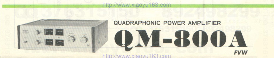 先锋PIONEER QM-800A音响电路图-0 先锋PIONEER QM-800A音响电路图-0