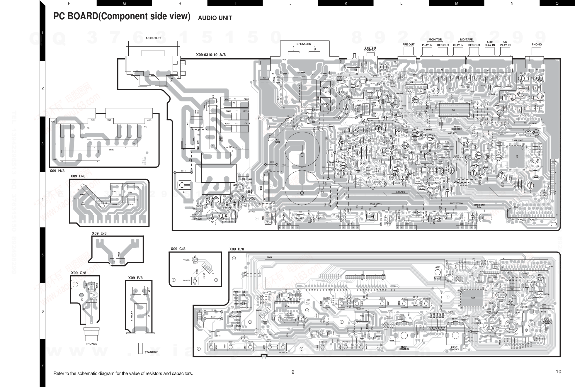 建伍KENWOOD KRF-A4020E音视频播放机电路图-8 建伍KENWOOD KRF-A4020E音视频播放机电路图-8