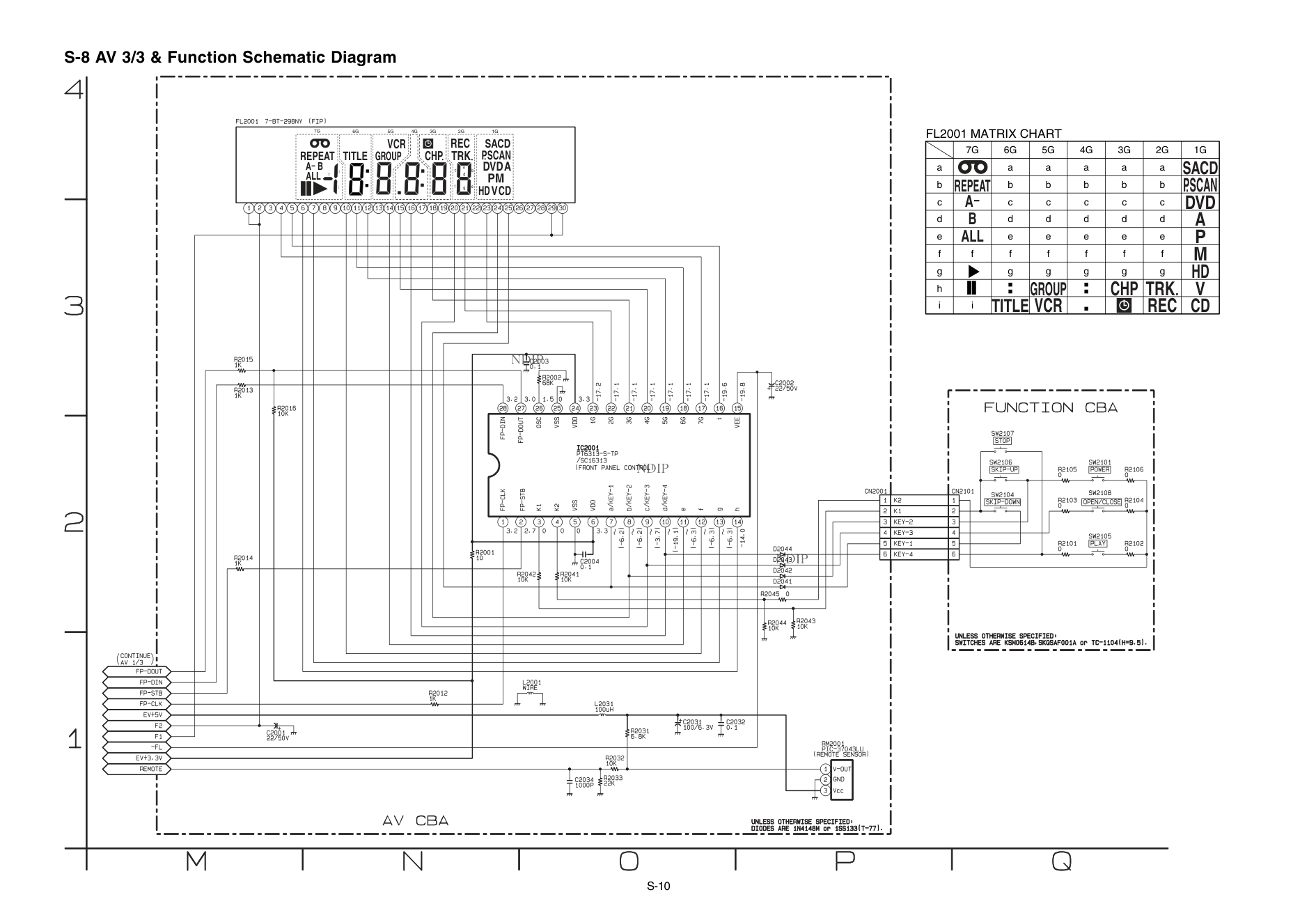 HITACHI日立DV-P543U音响电路原理图-7 HITACHI日立DV-P543U音响电路原理图-7