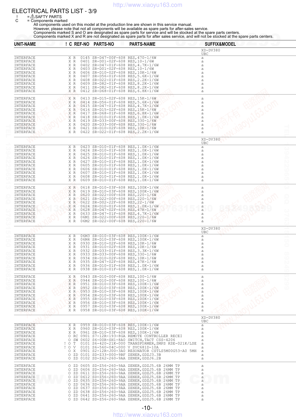 爱华AIWA XD-DV380U DVD播放器维修手册-9 爱华AIWA XD-DV380U DVD播放器维修手册-9
