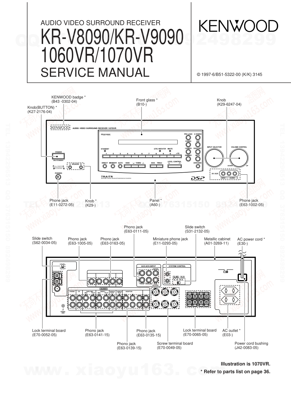 建伍KENWOOD KR-1060VR音频视频播放器维修手册-0 建伍KENWOOD KR-1060VR音频视频播放器维修手册-0