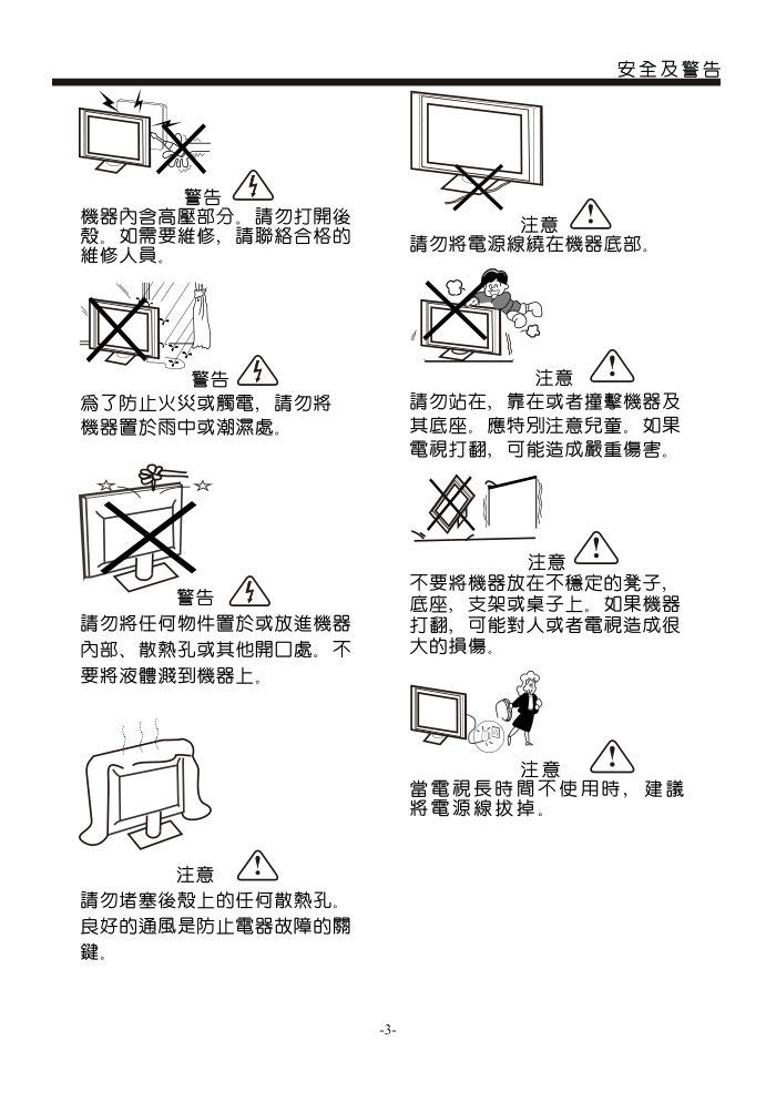 声宝LC-26D1H型电视机说明书-4
