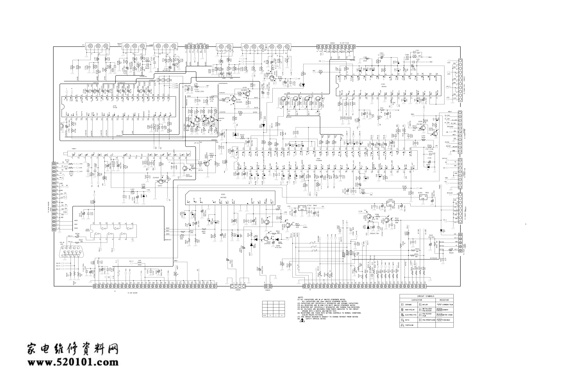 创维34T66HD彩电（5M20机芯）电路原理图-1