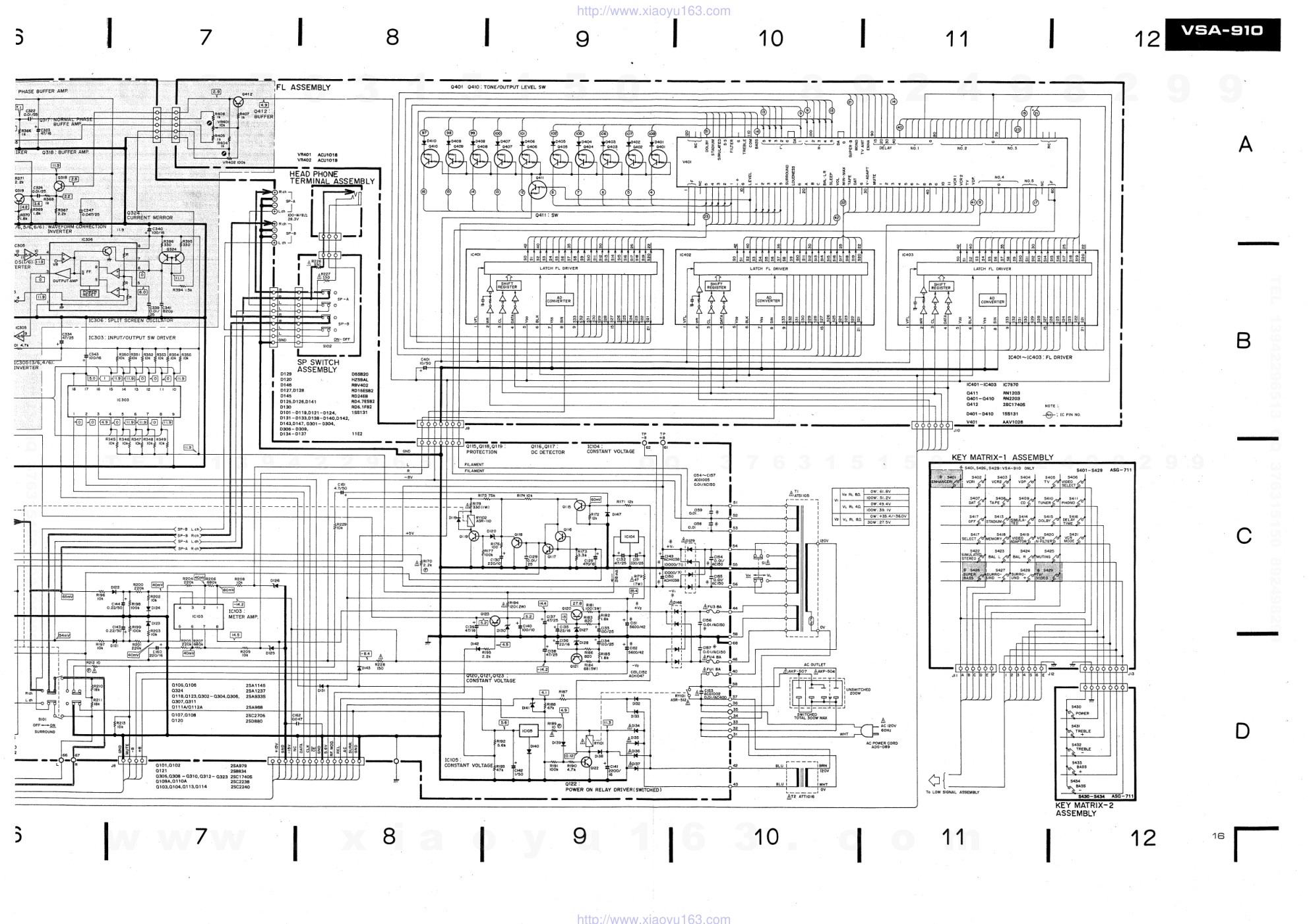 先锋PIONEER VSA-910电路图-9