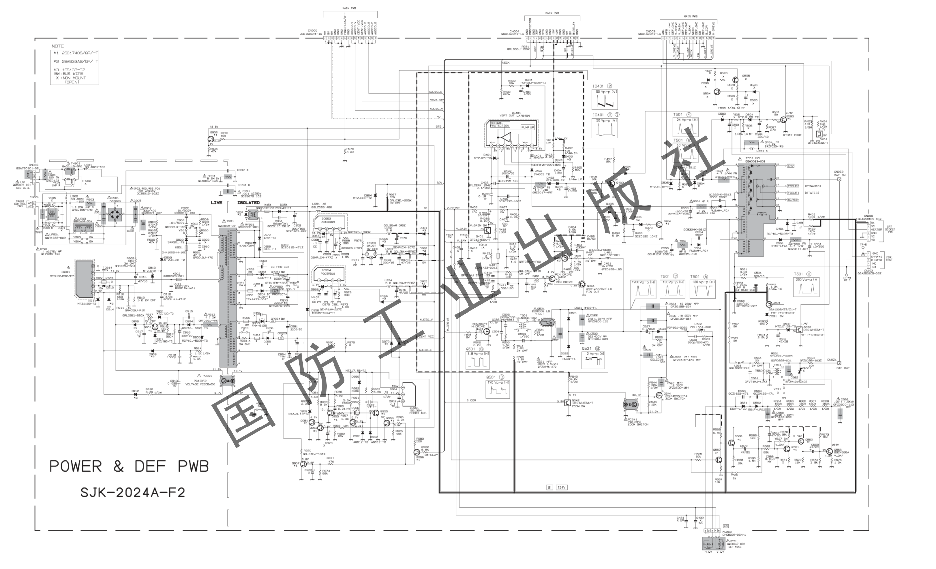JVC胜利AV-29RF6彩电电路原理图-0 JVC胜利AV-29RF6彩电电路原理图-0