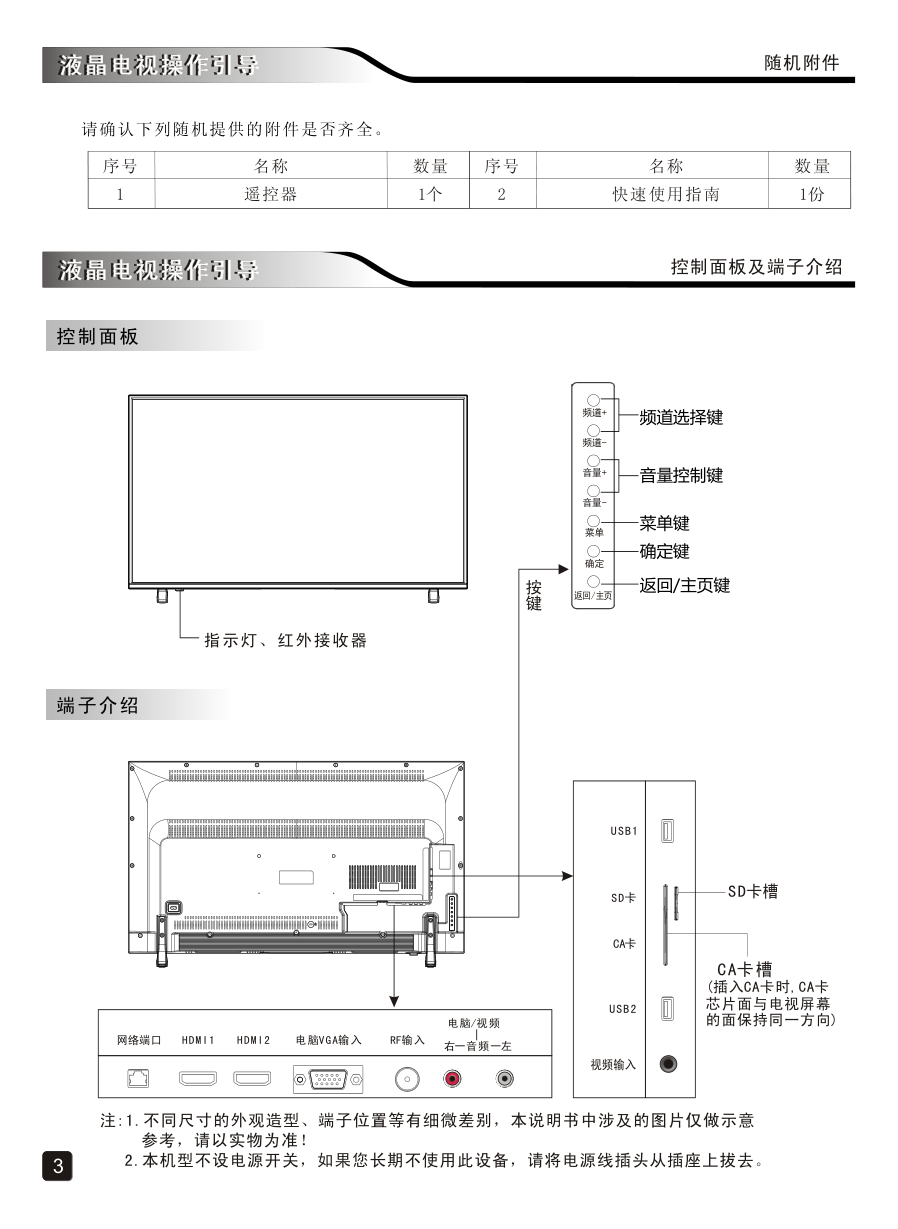 创维55E510G(8S53机芯)液晶彩电使用说明书-4 创维55E510G(8S53机芯)液晶彩电使用说明书-4