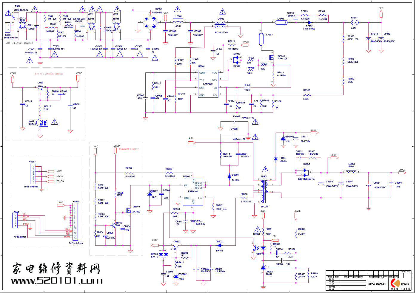 康佳液晶34006861板电路原理图-0 康佳液晶34006861板电路原理图-0