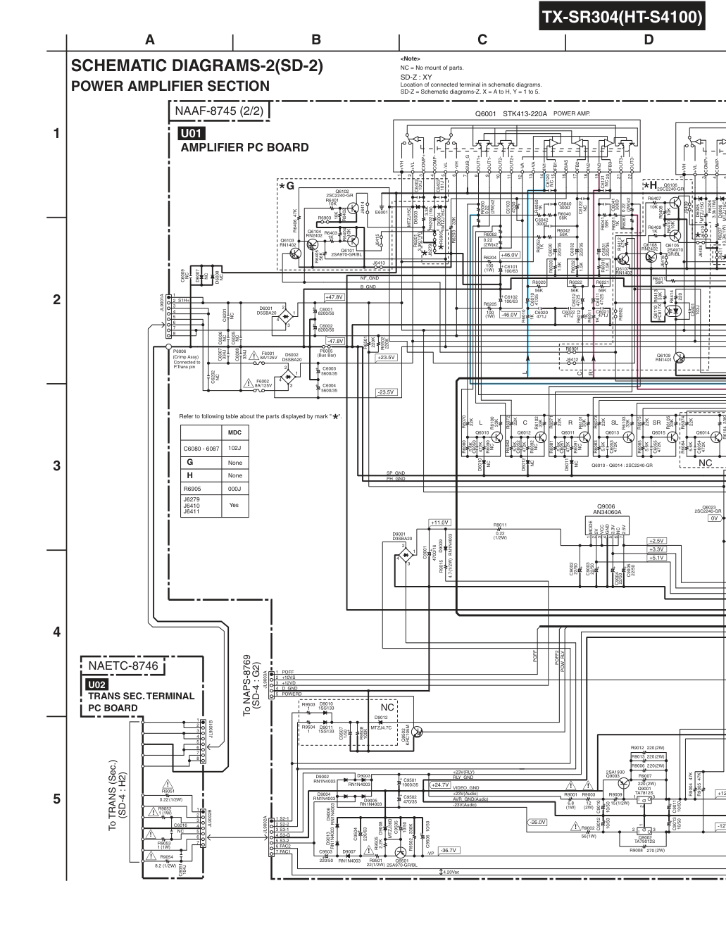 安桥ONKYO TX-SR304功放图纸-8