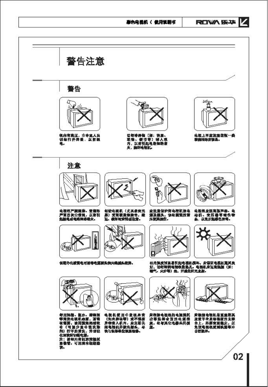 乐华29V1PB彩电使用说明书-2 乐华29V1PB彩电使用说明书-2