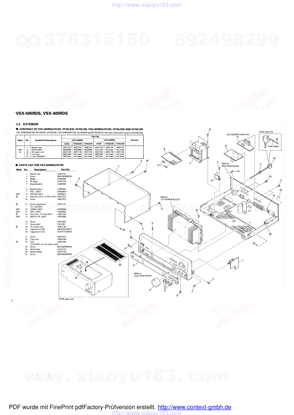先锋PIONEER VSX-405RDS电路图-5 先锋PIONEER VSX-405RDS电路图-5