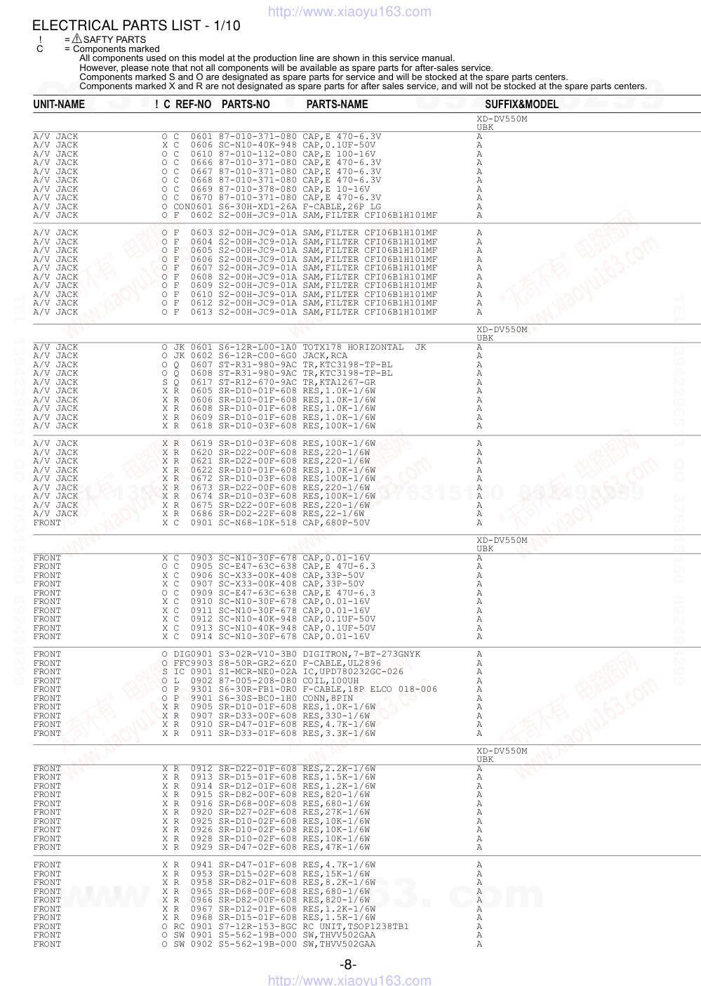 爱华AIWA XD-DV500MU DVD播放器维修手册-7 爱华AIWA XD-DV500MU DVD播放器维修手册-7
