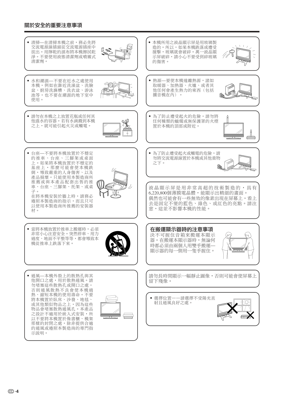 SHARP TU-45GAH液晶彩色电视机使用说明书-4 SHARP TU-45GAH液晶彩色电视机使用说明书-4
