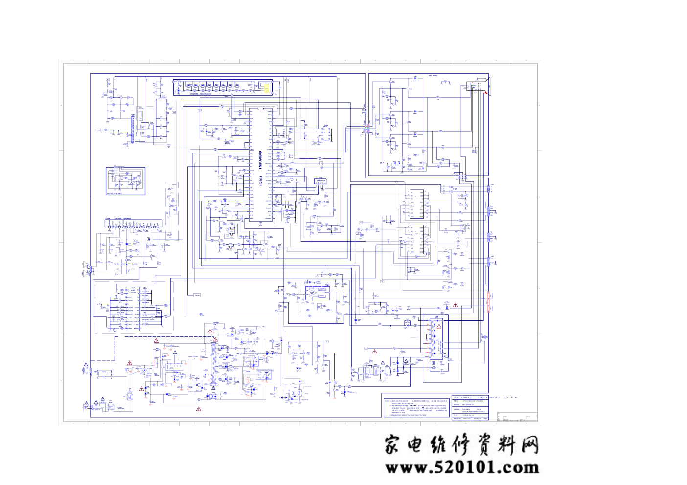 创维彩电板号5800-A4T300-04(01)电路图-0