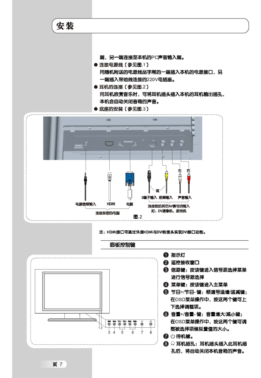 TCL王牌LCD19M12液晶彩电使用说明书-8 TCL王牌LCD19M12液晶彩电使用说明书-8