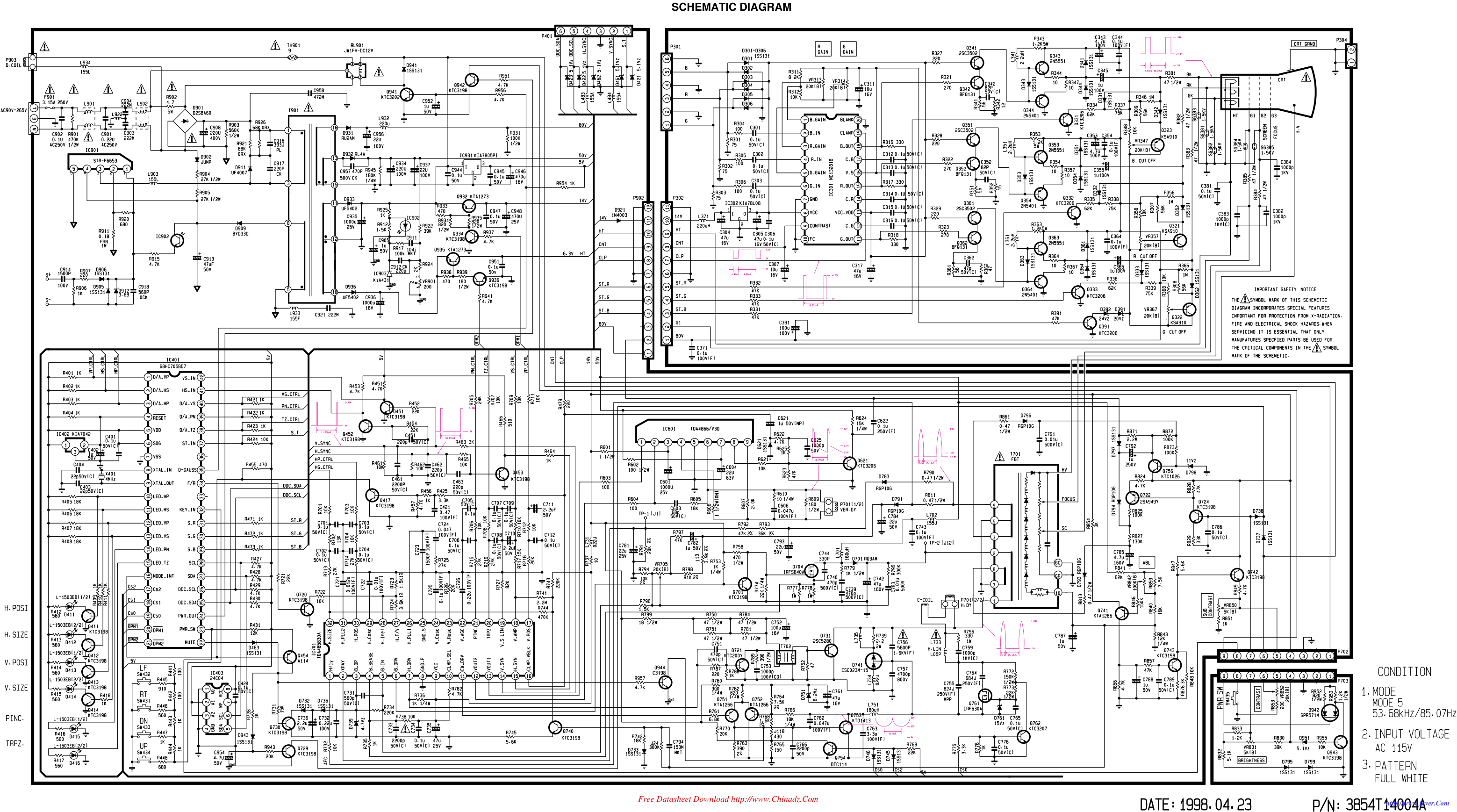 LG 440SI显示器电路原理图-0 LG 440SI显示器电路原理图-0