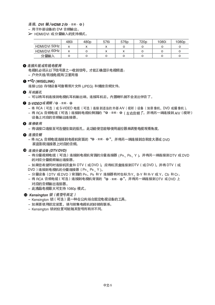 三星LA52A600A4R液晶彩电使用说明书-8