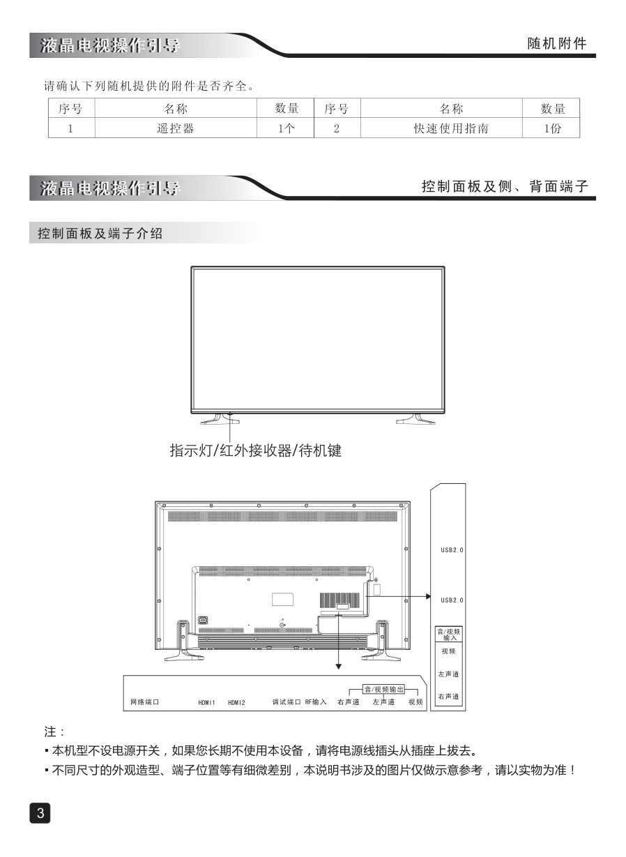 创维55E3500(9R46机芯)液晶彩电使用说明书-4 创维55E3500(9R46机芯)液晶彩电使用说明书-4