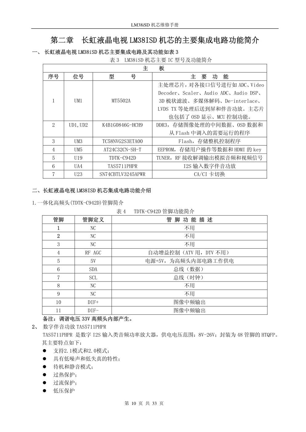 长虹3D39A6000i液晶电视(LM38iSD机芯)维修培训手册-9 长虹3D39A6000i液晶电视(LM38iSD机芯)维修培训手册-9