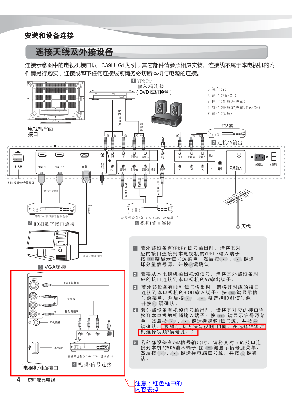 海尔统帅LC39LUG1液晶彩电使用说明书-5 海尔统帅LC39LUG1液晶彩电使用说明书-5