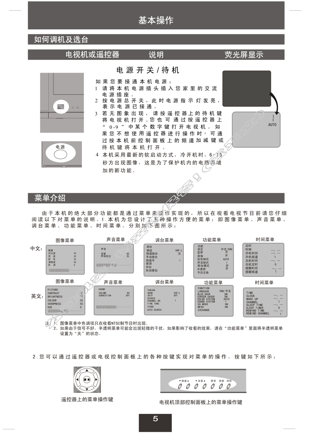 创维21NI9000(3P30机芯)彩电使用说明书-5 创维21NI9000(3P30机芯)彩电使用说明书-5