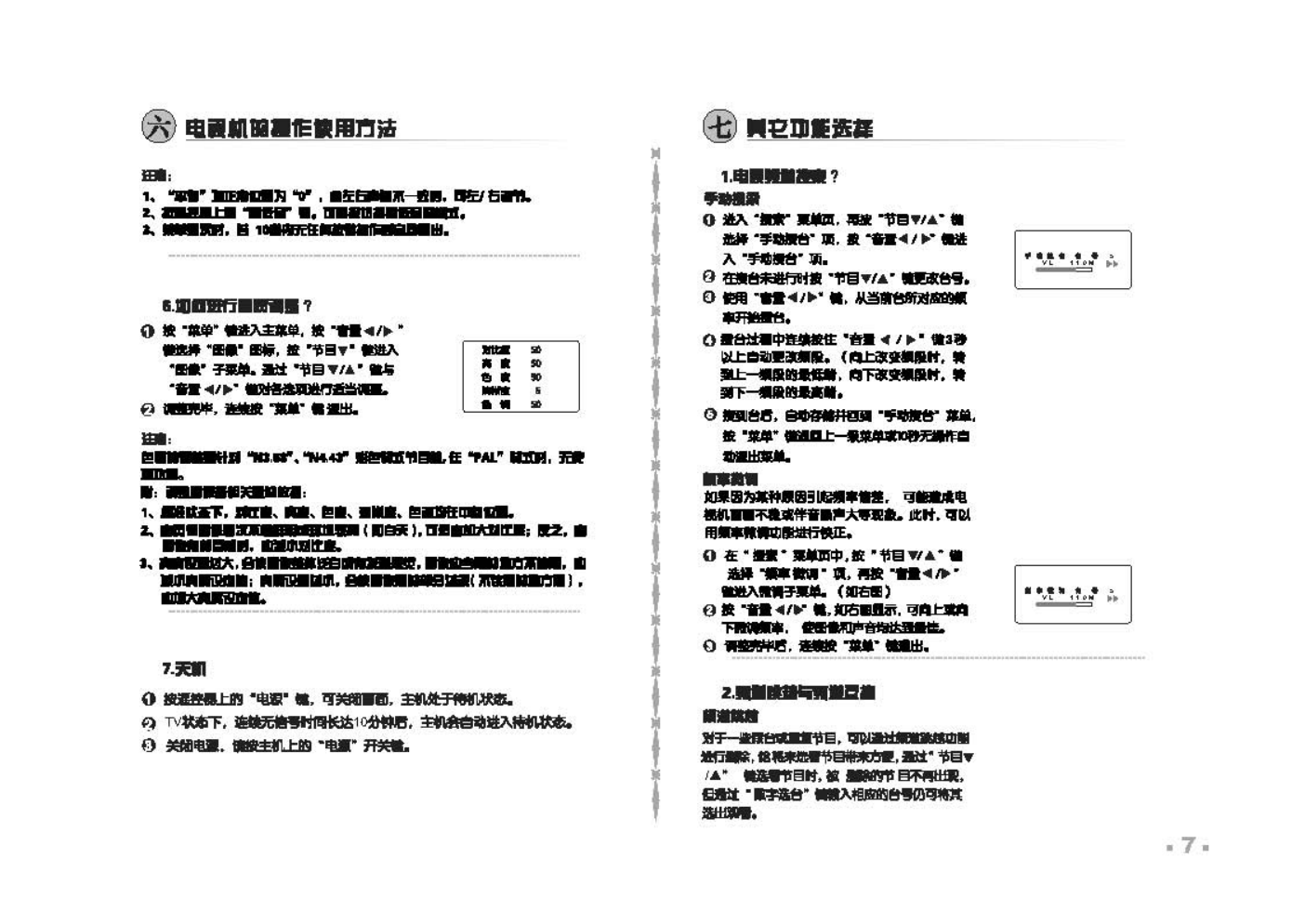 TCL王牌HID34181H彩电使用说明书-7