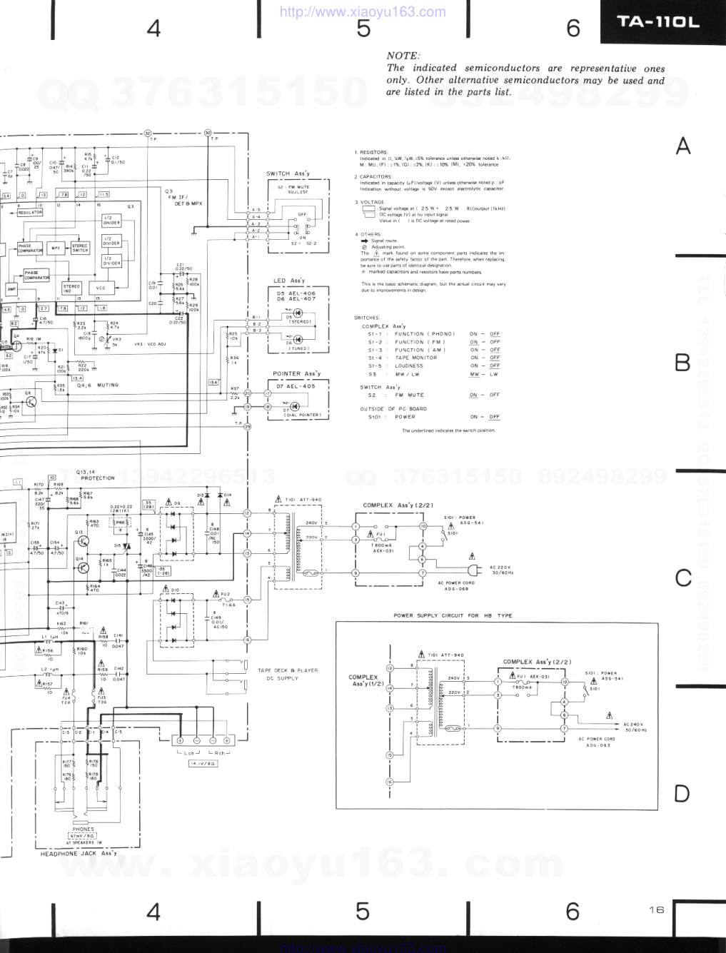 先锋PIONEER TA-110L电路图-8