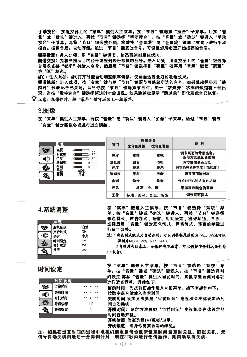 TCL王牌DS29M95彩电使用说明书-7 TCL王牌DS29M95彩电使用说明书-7