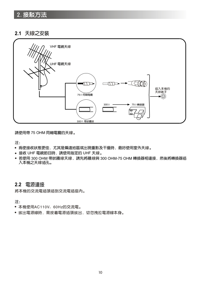 声宝SC-29FB20型电视机说明书-9