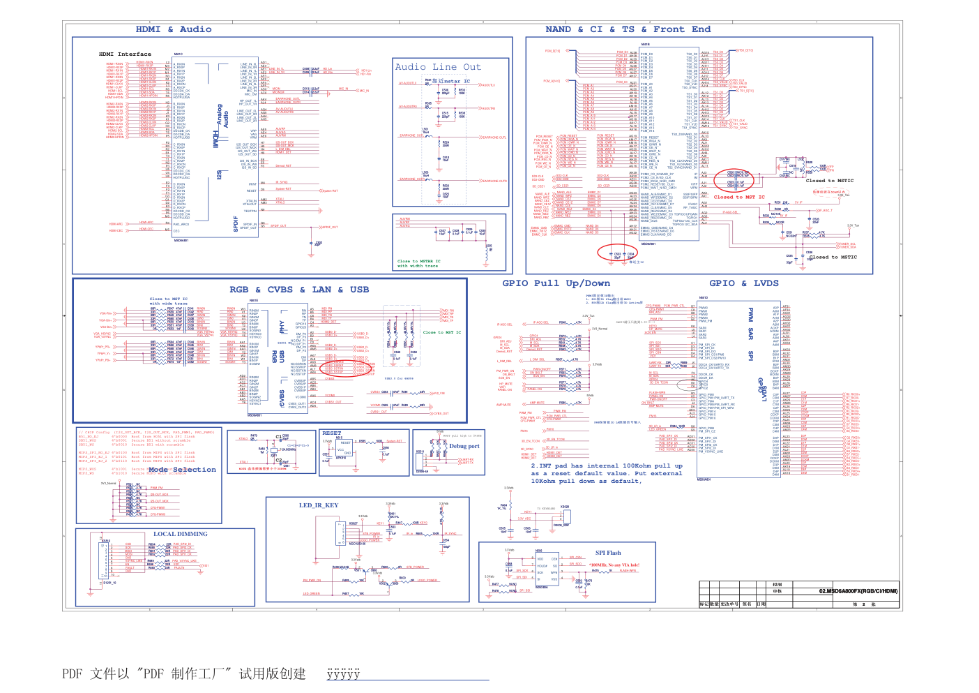 康佳LED47X8100PDE液晶电视35017799板(MSD6A801机芯)电路原理图-1 康佳LED47X8100PDE液晶电视35017799板(MSD6A801机芯)电路原理图-1