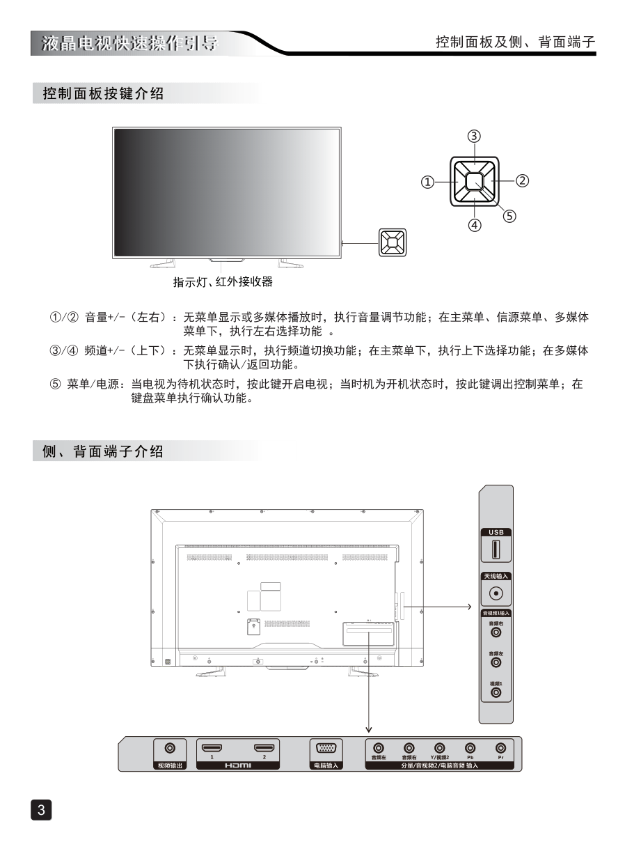 创维50E3100(8S22机芯)液晶彩电使用说明书-4 创维50E3100(8S22机芯)液晶彩电使用说明书-4