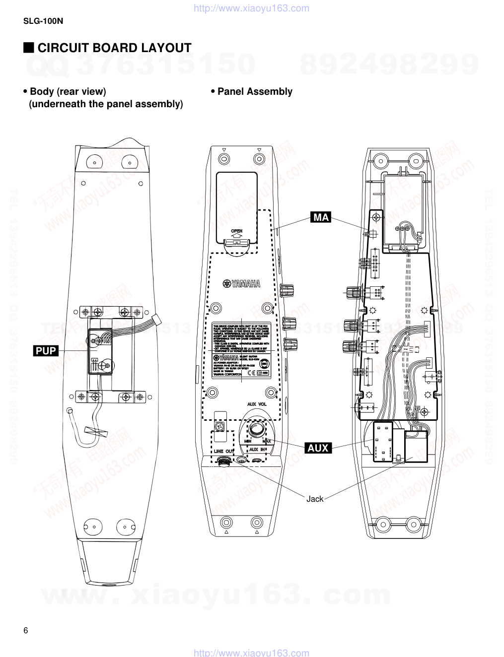 雅马哈YAMAHA SLG-100N音响电路图-5