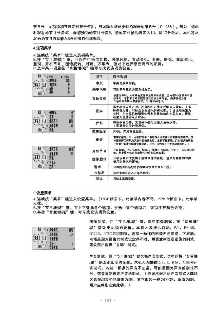 TCL王牌HD29M71彩电使用说明书-9 TCL王牌HD29M71彩电使用说明书-9