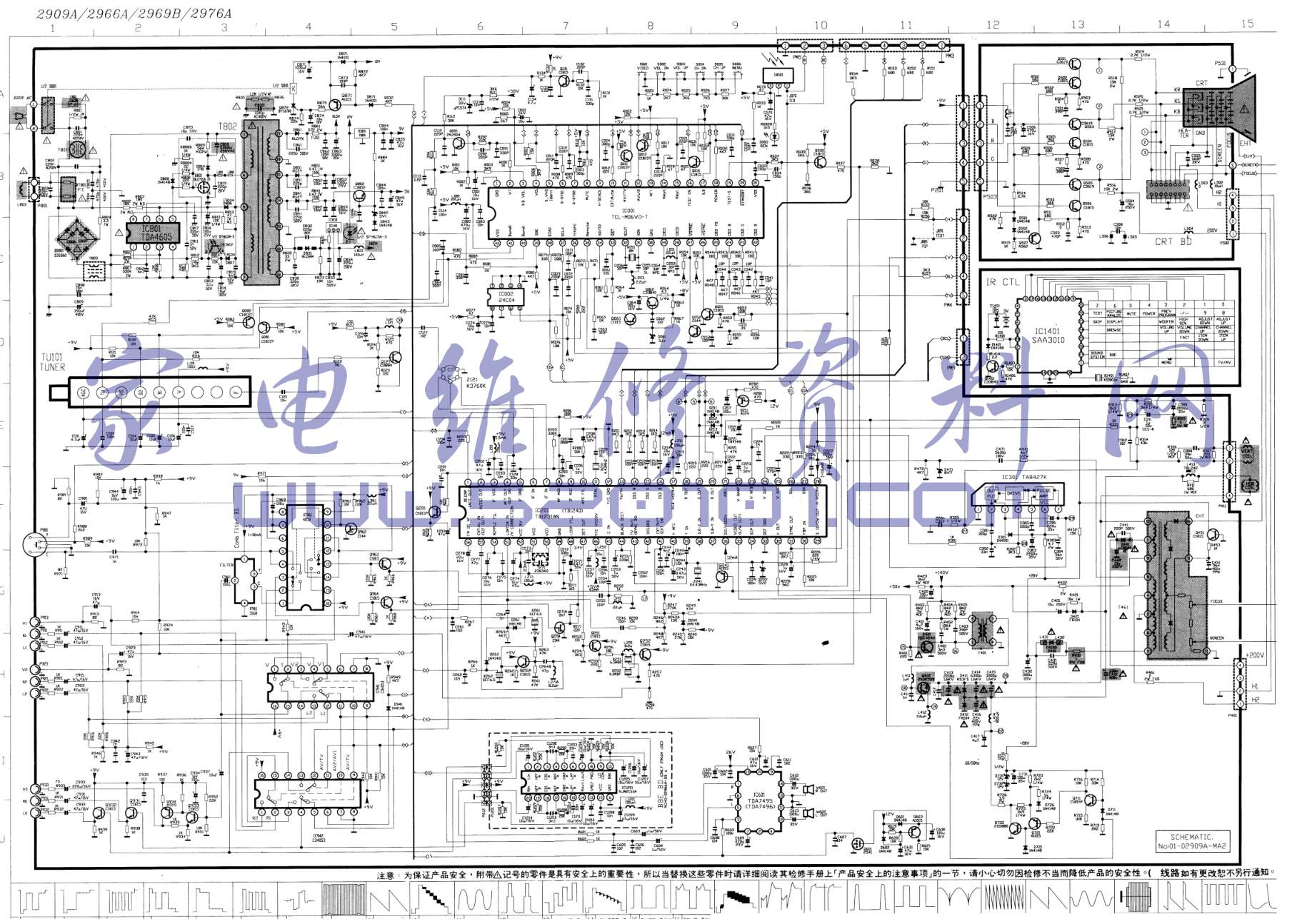 LG 2909A彩电图纸-0 LG 2909A彩电图纸-0