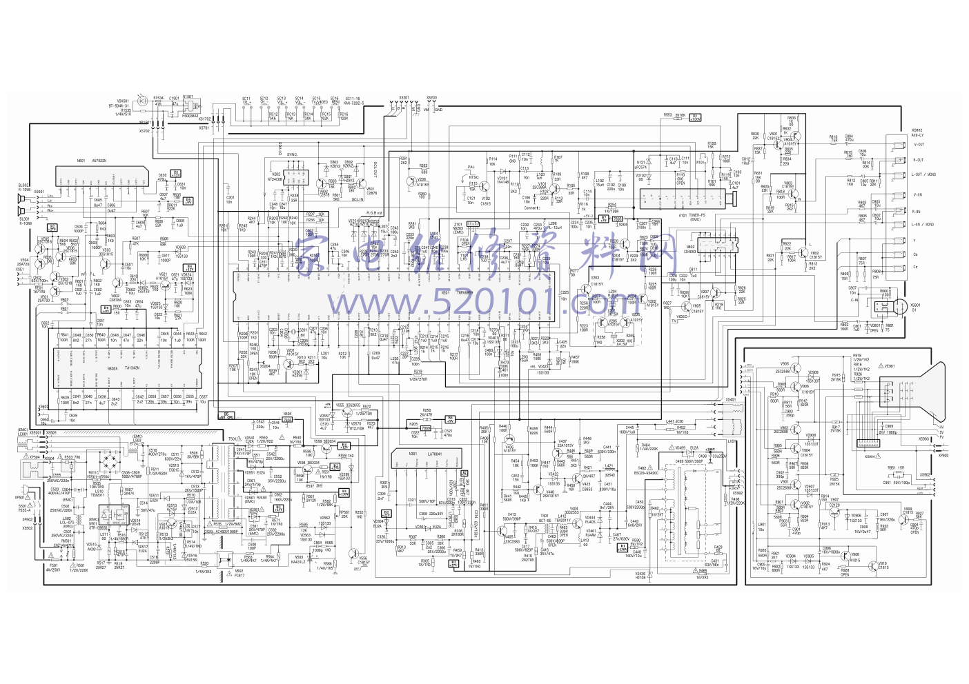 海信8859(大片用)彩电图纸-0 海信8859(大片用)彩电图纸-0