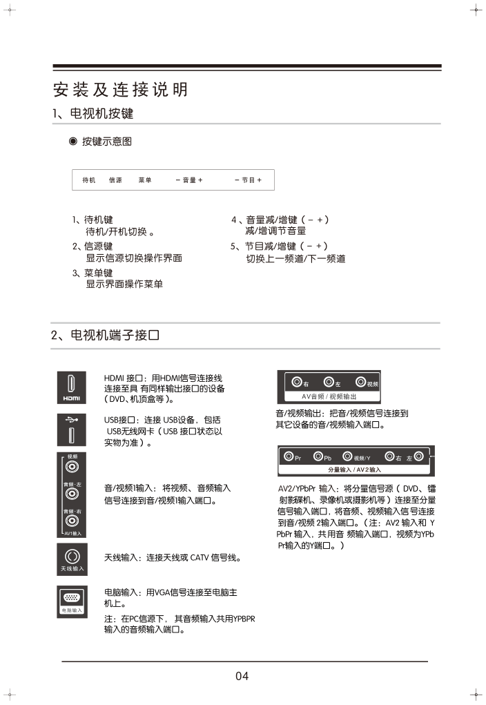 TCL王牌LE39M17(MS82L机芯)液晶彩电使用说明书-7 TCL王牌LE39M17(MS82L机芯)液晶彩电使用说明书-7