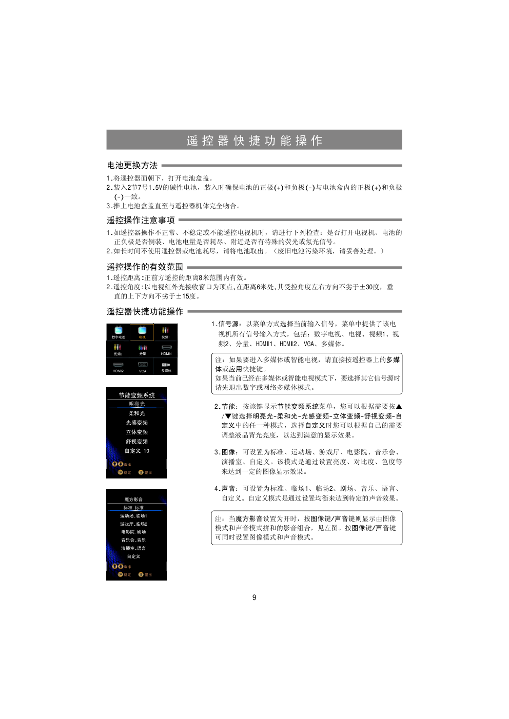 海信LED50K316X3D液晶彩电使用说明书-9