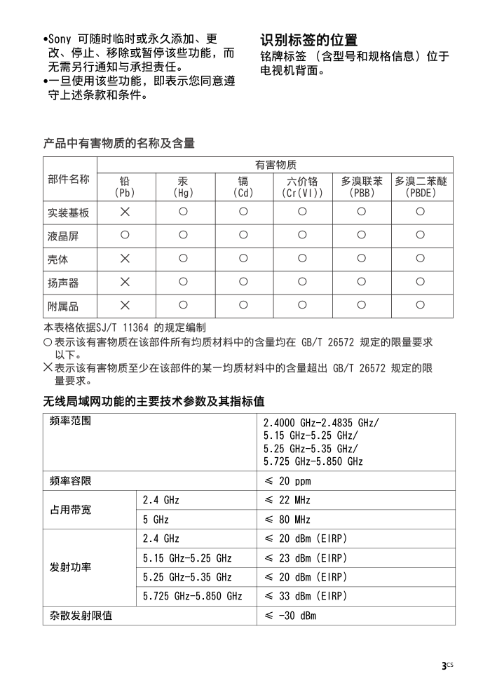 索尼KD-65S8500C液晶彩电使用说明书-2 索尼KD-65S8500C液晶彩电使用说明书-2