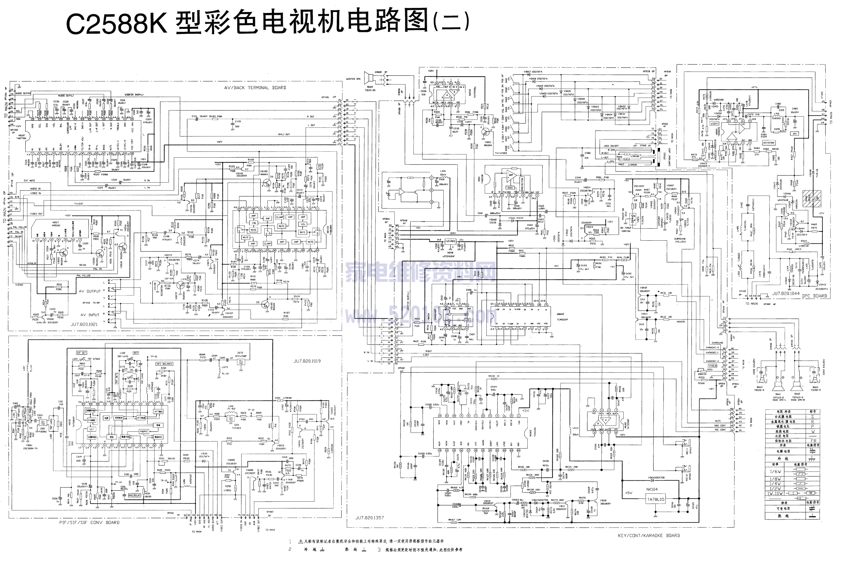 长虹C2588K彩电图纸-1