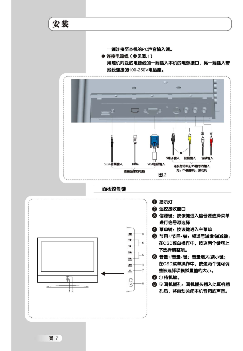 乐华LCD19M08液晶彩电使用说明书-8